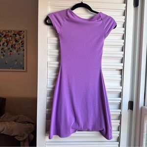 Purple knit low back mini dress from Urban Outfitters